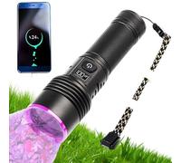 Linterna de sangre, linterna de seguimiento UV de sangre con pantalla LCD, luz nocturna para detección de, curado de resina, camping, viajes, senderismo, observación de campo