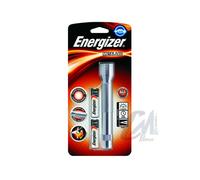 Linterna Energizer 2AA Metal LED 50 Lúmenes Haz 36m 49h Duración + 2 Pilas AA