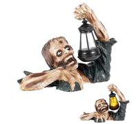 Linterna Estatuas de de Halloween - Figura de terror rastrera, escultura espectral para exteriores | Patio de jardín Haunted House Decoration, Resin Ornament for Holiday Stagional