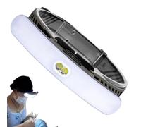 Linterna frontal con sensor manual recargable | Linterna de extensión de pestañas para la frente para camping, correr, uñas, manualidades, profesionales, principiantes
