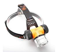 Linterna Frontal de Buceo, WESLITE 1800 Lúmenes Linternas Frontales de Buceo con LED XM-L2 Impermeable Linterna de Cabeza de Buceo Subacuático para Buceo, Caza, Pesca (Luz Blanca y Amarilla)