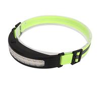 Linterna frontal de inducción liviana con tecnología COB, 1200 mAh, luz tricolor (blanca, roja y cálida), recargable vía USB, ideal para ciclismo, senderismo y actividades al aire libre