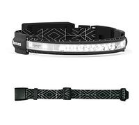 Hurkins Linterna Frontal LED 1000 Lumen Recargables y Gran Angular 180 Grados (Orbit Negro + cinturón)