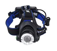 Linterna Frontal LED 4 en 1 RGBW Focus Headlamp Zoom Telescópico USB Recargable Super Bright Headlight 4 Gears Luz Blanca Luz Azul Luz Verde Luz Roja para Al Aire Libre Pesca Montar