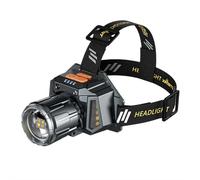 Linterna frontal LED de alta potencia, súper brillante, recargable, con sensor de movimiento, lámpara frontal portátil impermeable para adultos, caza, camping, senderismo, pesca, correr, uso de