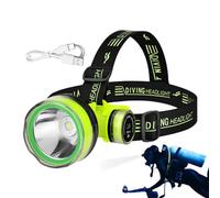 Linterna frontal LED para buceo subacuático - Equipo impermeable IPX8 | Lámpara recargable USB con distancia de iluminación de 30 m | Linterna frontal para buceo y exploración acuática