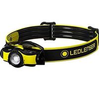 Linterna frontal LED profesional Ledlenser iH5R, recargable con batería, incluye fijación para el casco, enfocable, 400 lúmenes, luz roja, funcionamiento posible con 1 pila AA, clip metálico, operario