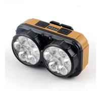 Linterna frontal LED recargable de doble fuente de luz, lámpara de cabeza de 10 horas con sensor de movimiento, carga rápida tipo C y pantalla de batería, faro impermeable de 5 modos para camping
