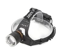 Linterna Frontal LED Recargable, Linterna de Cabeza Impermeable Ligera Recargable con USB, Lámpara De Cabeza con Zoom Ajustable para Correr Al Aire Libre, Caza, Senderismo, Escalada, etc