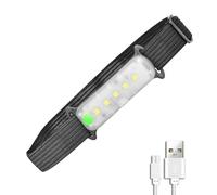 Linterna frontal LED recargable por USB, luces de cabeza para frente, linterna frontal portátil súper brillante | Luz fuerte ajustable de 3 niveles para pesca nocturna, correr, equitación, camping y