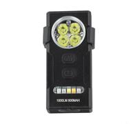Linterna frontal LED recargable portátil, 2000 lúmenes, luz de trabajo magnética brillante, IPX4 impermeable, 10 modos, linterna USB-C para reparación de camping (D84)