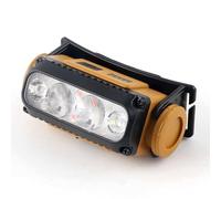 Linterna frontal LED recargable, súper brillante 2+2 lentes y reflector, 5 modos, carga rápida USB-C, faro impermeable de 1800 mAh para camping, senderismo, pesca, trabajo de emergencia