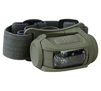 Linterna frontal LED táctica militar militar con filtro rojo, correa elástica verde oliva