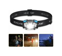 Linterna frontal LED ultrabrillante, interruptor doble multifuncional ajustable, sensor de movimiento recargable, luz pivotante de haz ampli