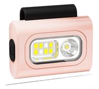 Linterna frontal magnética, linterna frontal LED de 1200LM con luz de pecho, lámpara de correr recargable USB-C, modos rojo y azul para senderismo, camping, IPX6 impermeable (F)