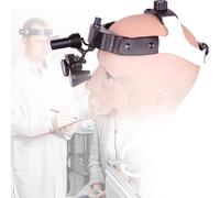 Linterna frontal quirúrgica recargable de 3 W, 60,000 lx, aumento de 3,5X, faro LED médico con luz diurna de 5500 K para cirugía dental | Procedimientos faciales | Cirugía plástica