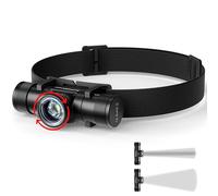 Linterna Frontal Recargable con Zoom - SOFIRN HS11 630 Lúmenes Super Brillante, Linterna LED Ajustable para Adultos, Impermeable con Modos Enfoque/Floodlight, Ideal para Correr, Senderismo y Camping