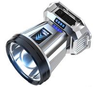 Linterna frontal recargable de 30 W con banco de energía incorporado, luz impermeable de haz de 200-500 m para senderismo nocturno al aire libre (D)