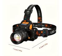 Linterna Frontal Recargable de Luz Fuerte, Linterna Frontal LED XHP160 de Luminosidad, 3 , para Pesca, Decoración del Hogar, Herramientas, Camping, Correr, Cazar, Senderismo, Linterna Frontal