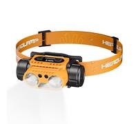 Linterna frontal recargable | Luz brillante ajustable potente y cómoda con sensor - Luz frontal alimentada por pilas | para pesca al aire libre, trabajo, noche, mecánico, tienda de campaña, parque