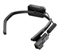 Linterna frontal recargable, sensor de onda, diseño montado en la oreja, 1200 mAh, luz LED suave, control de doble interruptor, para camping, senderismo, correr, al aire libre