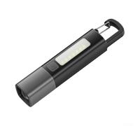 Linterna impermeable recargable con carga rápida USB, enfoque de haz ajustable y tres modos de iluminación para senderismo, camping y trabajo