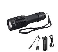 Linterna Infrarroja 940nm con Interruptor Remoto, WESLITE Linterna Infrarroja para Visión Nocturna Caza 5W LED Recargable Linterna IR con Zoom-Necesita ser Utilizado con Dispositivo de Visión Nocturna
