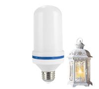 Linterna interior para exteriores: patrones de iluminación triples, brasero de bajo consumo de energía de 6 W, fuego de leña con movimiento dinámico simulado, aplique colgante con acabado de bronce