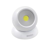 Linterna LED Armario Esfera A Pilas (3 AAA) 120 Lumenes Ajustable 300º Con Iman y Adhesivo.