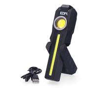 LINTERNA LED COB REDONDA 200lm + COB FRONTAL 200lm + SPOT SUPERIOR 50lm EDM