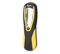 EDM Linterna LED COB XL 36380 – 1 LED 3 W, 200 lm, con gancho e imán – Amarilla/Negra