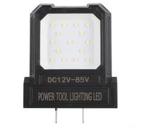 Linterna LED de 14 W para sistemas de batería de herramientas eléctricas de 12 V a 72 V con enchufe ajustable de 19 mm y 41 mm para iluminación fiable en el lugar de trabajo (naranja)