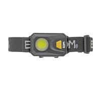 Linterna LED de cabeza ultraligera con 3 modos de luz y cinta ajustable (3W 6500K 250lm) IP42 41x68x22mm (incluye batería)