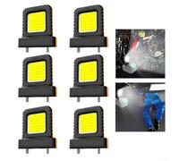 Linterna LED de camping de 4/6 piezas, mini linterna de bolsillo de 14 W, luz de inspección de luz de trabajo multifuncional (6 piezas)