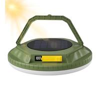 Linterna LED de camping de supervivencia con energía solar de 1600 lúmenes | Luz de camping portátil impermeable para senderismo, mochila de hombro, actividades al aire libre, jardín, patio, patio