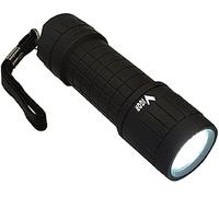 Linterna LED de goma negra