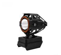 Linterna LED de seguridad al aire libre 21 V batería de litio AC/DC doble potencia con 3 niveles de iluminación ajustables Metal y plástico construcción para herramientas de taller de jardín