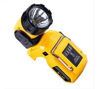Linterna LED de trabajo giratoria recargable para Dewalt (batería de iones de litio de 10,8 V-12 V, DCB124, DCB120 y DCB123)