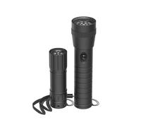 Linterna LED ""FL-DUO"", con baterías, aluminio, conjunto de 2