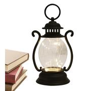 Linterna Led - Lámpara Colgante Led Farol Rústico - Linterna con pilas para Navidad, Halloween, senderismo al aire libre, linterna para acampar