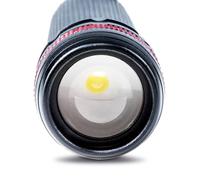 MAUL MAULeos, Linterna LED para bolsillo o guantera (apta para exteriores, luz larga, protección contra salpicaduras de agua, IPX4), color negro
