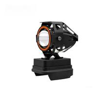 Linterna LED multifuncional de 21 V con altavoz, doble alimentación para fuente de CA CC, luz de trabajo portátil con modo estroboscópico para exteriores, para batería se vende por separado