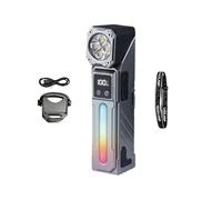 Linterna LED | Pantalla digital de faros | Linterna magnética de alto rendimiento con correa para la cabeza | Para acampar, caminar, correr de noche, andar en bicicleta, montar, trabajar, coche, hogar