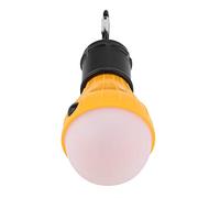 Linterna LED para Camping, Portátil, Brillo Ajustable, Liviana, Funciona con Pilas AAA, para Acampar Al Aire Libre, Pesca, Emergencia en el Hogar (YELLOW)