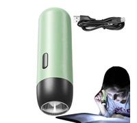 Linterna LED pequeña, Linterna recargable por USB - Linterna Z ajustable de alto lumen Linterna portátil LED, Linterna LED ligera, Linterna brillante para aventuras al aire libre H Lectura nocturna
