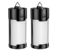 Linterna LED portátil de camping de 500 lúmenes, 36 LED, iluminación de 360 grados, IPX45, impermeable, ligera, recargable, dos modos para camping, noche, pesca, cortes de energía y emergencias