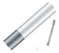 Linterna LED recargable con banco de energía, linterna de aleación de aluminio de enfoque ajustable, luz portátil de carga USB para camping senderismo (F)