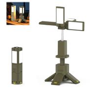 Linterna LED recargable con trípode y base magnética, luz ajustable de 360° para acampar al aire libre, garaje y uso de emergencia