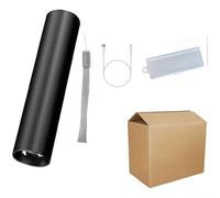 Linterna LED recargable con zoom con enfoque ajustable, puerto de carga USB y batería de 600 mAh, linterna compacta de aleación de aluminio para camping, senderismo y actividades al aire libre (U)