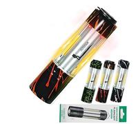 Linterna LED recargable de larga distancia de 500 m para exteriores con enfoque ampliable, múltiples modos de iluminación, resistente al agua, aleación de aluminio ABS para camping, senderismo